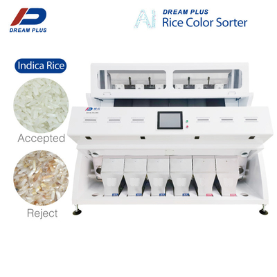 384 کانال CCD Race Color Sorter Machine 6 Chutes