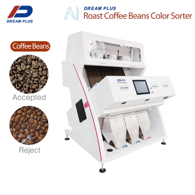 Bean Color Sorter Machine 3 Chutes CCD 192 Channels عملیات آسان
