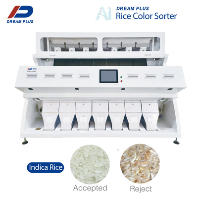 7 Chute CCD Race Sorter Color Machine دقت بالا