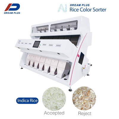 7 Chute CCD Race Sorter Color Machine دقت بالا