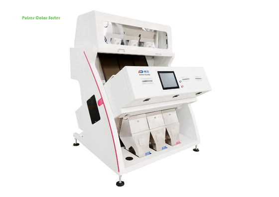 3 Chutes Pulses Beans Color Sorter با عملکرد Anti Shatter