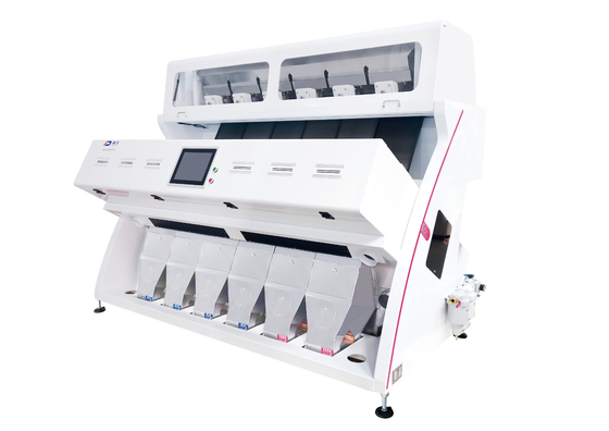 6 ناودان 384 کانال CCD RGB کشاورزی دانه گندم مرتب کننده ظرفیت بالا