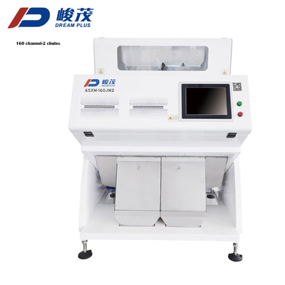 2 Chutes Grain Color Sorter گواهینامه CE 5400 پیکسل سنسور CCD RGB