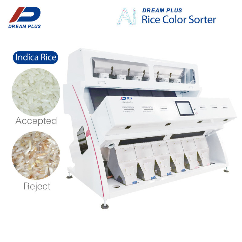 384 کانال CCD Race Color Sorter Machine 6 Chutes