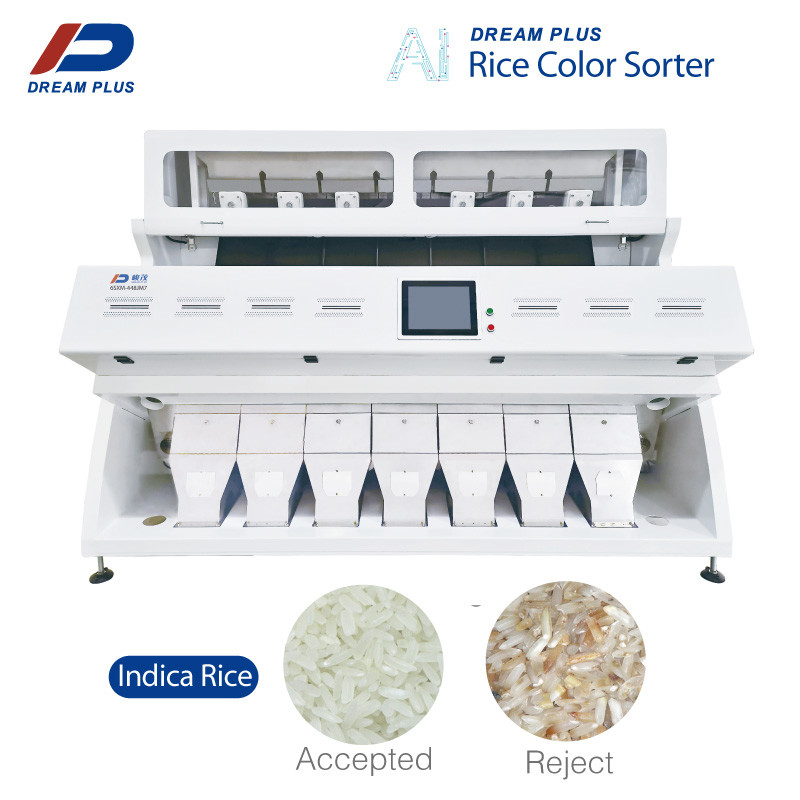 7 Chute CCD Race Sorter Color Machine دقت بالا
