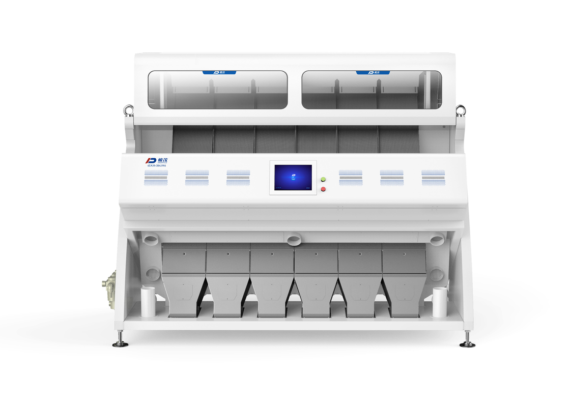 دستگاه مرتب سازی پلاستیک نوری تمام رنگی 6SXM-384JM6 فشار 0.5 - 0.8Mpa